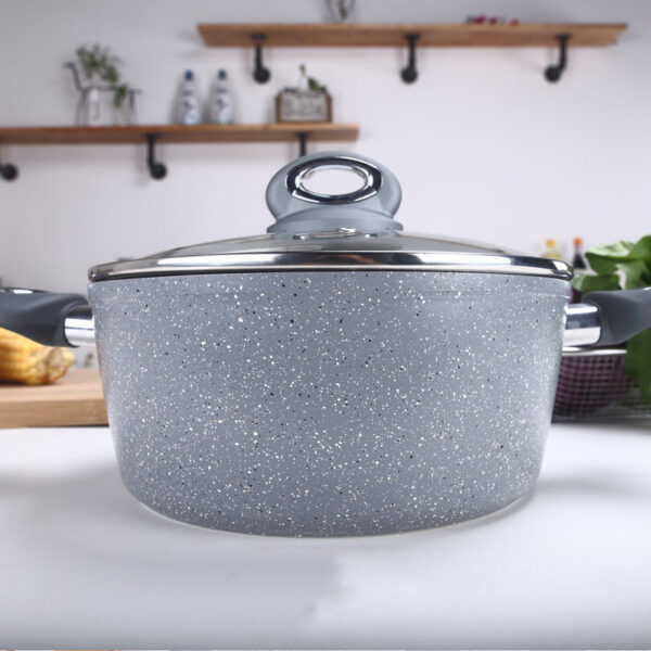 Stone Color Non-stick Soup Pot